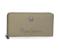 Pepe Jeans Corin Portafoglio con Porta carte di credito verde 19,5 x 10 x 2 cm Poliestere e PU by Joumma Bags, Verde, Taglia unica, Portafoglio con porta carte di credito