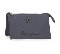 Pepe Jeans Corin Portafoglio Tre scomparti Grigio 17,5 x 9,5 x 2 cm Poliestere e PU 0,33 L by Joumma Bags, grigio, Taglia unica, Portafoglio Tre Scomparti