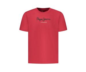 Pepe Jeans - Cotton T-Shirt - - Tops - Uomo - Rosso - M