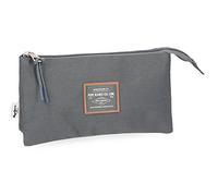 Pepe Jeans Cross Beauty Case da viaggio, 22 cm, 1.32 liters, Grigio (Gris)