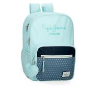 Pepe Jeans Dalma Zaino scuola doppio scomparto adattabile a carrello blu 30 x 40 x 13 cm Poliestere by Joumma Bags, blu, 30x40x12 cms, Zaino scuola doppio scomparto adattabile a carrello