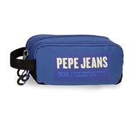 Pepe Jeans Darren Triple Case Blue 22x10x9cm Polyester, Blue, Triple Case