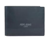 Pepe Jeans Deep Portafoglio Orizzontale con Portafoglio Blu 11,5x8x1 cm Pelle by Joumma Bags, blu, Taglia unica, Portafoglio orizzontale con portafoglio