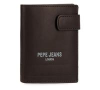 Pepe Jeans Deep Portafoglio verticale con chiusura a clic, taglia unica, marrone, taglia unica, Portafoglio verticale con chiusura a clic