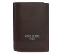 Pepe Jeans Deep Portafoglio Verticale con Portafoglio Marrone 8,5x11,5x1 cm Pelle by Joumma Bags, marrone, Taglia unica, Portafoglio verticale con portafoglio