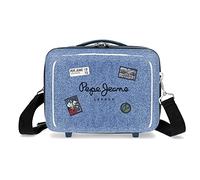 Pepe Jeans Digital Nécessaire regolabile con tracolla blu 29 x 21 x 15 cm Rigido ABS 9,14 L