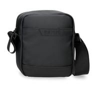Pepe Jeans Dorking Borsa a tracolla piccola nera 15 x 19,5 x 6 cm Poliestere con dettagli in pelle sintetica by Joumma Bags