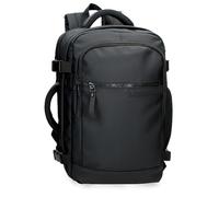 Pepe Jeans Dorking - Zaino da cabina per computer portatile, 15,6 pollici, nero, 25 x 40 x 20 cm, in poliestere con dettagli in pelle sintetica 20 l by Joumma Bags
