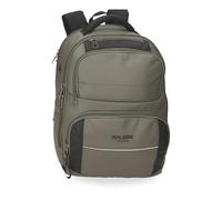 Pepe Jeans Dortmund Zaino per laptop 15,6" Verde 29 x 40 x 16 cm Poliestere 18,56 L by Joumma Bags, Verde, Zaino per computer portatile