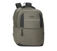 Pepe Jeans Dortmund Zaino per laptop 15,6" verde 31 x 44 x 15 cm Poliestere 20,46 L by Joumma Bags, Verde, Zaino per computer portatile
