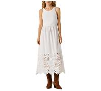 Pepe Jeans, ,Dresses ,Donna ,Bianco ,M Flared Midi Dress