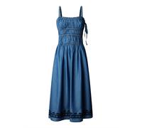 Pepe Jeans, ,Dresses ,Donna ,Blu ,M Cass Tencel Longuette Dress