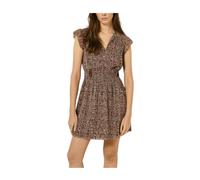 Pepe Jeans, ,Dresses ,Donna ,Marrone ,L Abito Corto Stampato