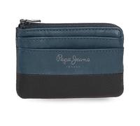 Pepe Jeans Dual Portafoglio Blu 11 x 7 x 1,5 cm Pelle, blu, Taglia unica, Portamonete