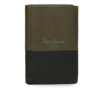Pepe Jeans Dual Portafoglio Verticale con Portafoglio Verde 8,5x11,5x1 cm Pelle, Verde, Taglia unica, Portafoglio verticale con portafoglio