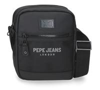 Pepe Jeans Durham Borsa a tracolla portatile Due scomparti nero 22 x 27 x 10 cm Poliestere by Joumma Bags