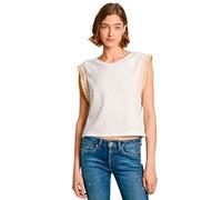 Pepe Jeans Edma, T-Shirt Donna, White (Mousse White),