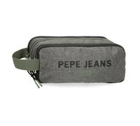 Pepe Jeans Edmon Astuccio Triplo Grigio 22x10x9 cm Poliestere by Joumma Bags