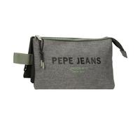 Pepe Jeans Edmon Astuccio Triplo Grigio 22x12x5 cm Poliestere by Joumma Bags