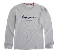 Pepe Jeans Eggo Maglietta a Maniche Lunghe Slim Fit da Uomo, Grigia (Grey Marl), L