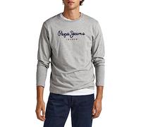 Pepe Jeans Eggo Maglietta a Maniche Lunghe Slim Fit da Uomo, Grigia (Grey Marl), XL