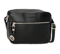 Pepe Jeans Elia Borsa a tracolla a due scomparti nero 24 x 16 x 9 cm Pelle sintetica by Joumma Bags, Nero, Taglia unica, tracolla due scomparti