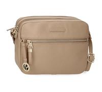Pepe Jeans Elia Borsa a tracolla Due scomparti Beige 24 x 16 x 9 cm Pelle sintetica by Joumma Bags, Beige, Taglia unica, tracolla due scomparti