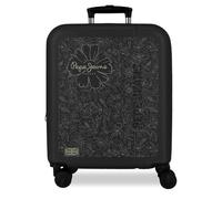 Pepe Jeans Eloise Valigia da Cabina Nero 40 x 55 x 20 cm Rigida ABS Chiusura a combinazione integrata 37 L 2,6 kg 4 ruote doppie bagaglio a mano by Joumma Bags