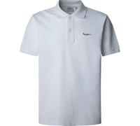Pepe Jeans Essential Polo Contrast Logo, Bianco (Bianco), S Uomo