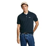 Pepe Jeans Essential Polo Contrast Logo, Blu (Blu Dulwich), XL Uomo