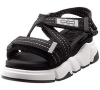 Pepe Jeans Falmer Cross, Sandali con Plateau Donna, Nero 999, 39 EU