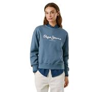 Pepe Jeans Felpa Baddy da Donna, Blu (Drill Blue), M, Blu (Drill Blue), M