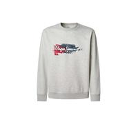 Pepe Jeans Felpa navy / grigio chiaro / rosso / bianco Uomo Pepe Jeans XL navy / grigio chiaro / rosso / bianco
