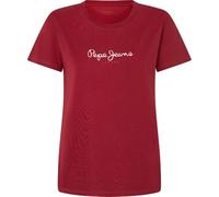 Pepe Jeans Fiore T-Shirt, Rosso (Burnt Red), L Donna