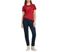 Pepe Jeans Fiore T-Shirt, Rosso (Burnt Red), S Donna