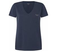 Pepe Jeans Fiore V Neck T-Shirt, Blu (Blu Navy Lavato), XL Donna