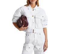 Pepe Jeans Frankie, Giacca Donna, Bianco (Denim),M