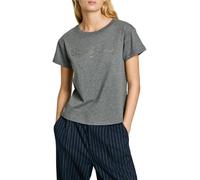 Pepe Jeans Gaia T-Shirt, Grigio (Grigio Scuro Marl), M Donna
