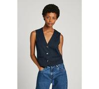 Pepe Jeans - Gilet Diana con scollo a V e stampa a righe - - Jackets - Donna - Blu - L