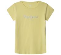 Pepe Jeans Hana Glitter N T-Shirt, Giallo (Sorbetto Giallo Limone), 16 Anni Bambine e Ragazze