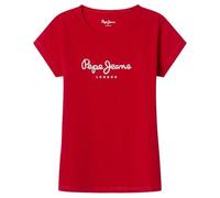 Pepe Jeans Hana Glitter N T-Shirt, Rosso (Rosso Reale), 16 Anni Bambine e Ragazze