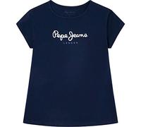 Pepe Jeans Hana Glitter S/S N, T-Shirt, Bambine e ragazze, Blu (Dulwich), 6 anni