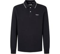 Pepe Jeans Hans Ls, Polo Uomo, Nero (Black),XS