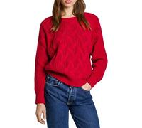 Pepe Jeans Hedra Crew Maglieria, Rosso (Rosso Caldo), L Donna