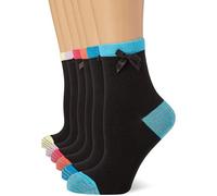Pepe Jeans Heel And Toe Calzini, Nero (Black 01), Taglia Unica (Pacco da 12) Donna