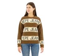 Pepe Jeans Helmi Maglieria, Marrone (Marrone Terra), S Donna