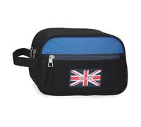Pepe Jeans Henry Neceser Dos Compartimentos Adaptable Nero 26x16x12 cm Poliestere 4,99L di Joumma Bags