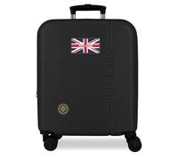 Pepe Jeans Henry Valigia da Cabina Nero 40 x 55 x 20 cm Rigida ABS Chiusura a combinazione integrata 37 L 2,6 kg 4 ruote doppie bagaglio a mano by Joumma Bags