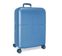 Pepe Jeans Highlight Blu Valigia Media 48x70x28 cm Rigido ABS Chiusura TSA Integrata 79L 4kg 4 Doppie Ruote Estensibile di Joumma Bags