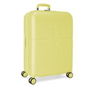 Pepe Jeans Highlight Medium Giallo Valigia 48x70x28 cm Rigido ABS Chiusura TSA Integrata 79L 4kg 4 Doppie Ruote Estensibile di Joumma Bags
